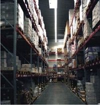 Hochregallager Firma Pfersich / BackenMitDir.at